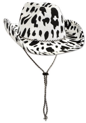 Cow Print Cowboy Hat