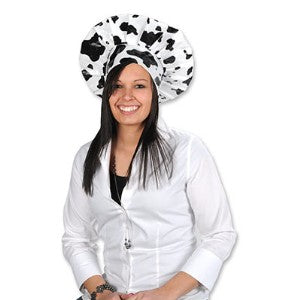 Cow Print Chef's Hat