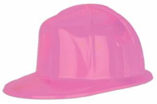 Pink Plastic Construction Hat