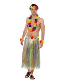 Rainbow Hawaiian Set, Multi-Coloured, with Garland, Headband & Wristband