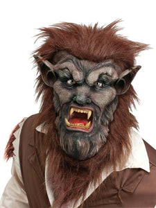Ferocious Fangs Brown Werewolf Mask
