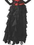 Cascading Black Skirt