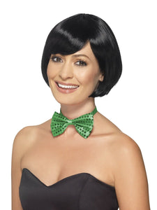 Green Sequin Bow Tie