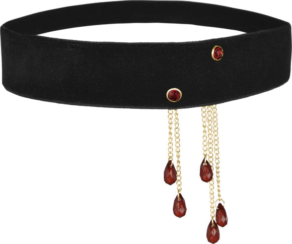 Vampiress Blood Drop Choker